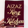 Personalised King Of The Kitchen Apron, Gift For Him, thumbnail 3 of 12