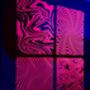 Psychedelic Swirl Uv Glow Clear Acrylic Vinyl Decor, thumbnail 5 of 5