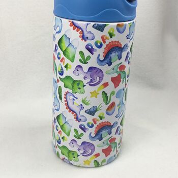 Dinosaur Personalised Insulated Kids Water Bottle, 4 of 8