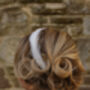 Ivory Bridal Feather And Crystal Headband 'Marina', thumbnail 4 of 11