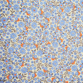 Petit Blue Floral Christmas Wrapping Paper, 3 of 3