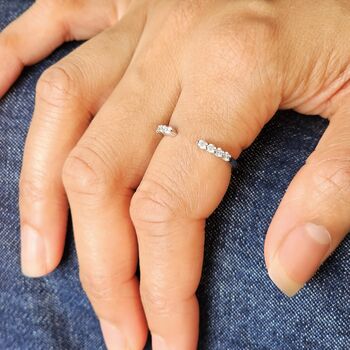 Open Cuff Diamond Ring, 2 of 8