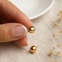 9ct Gold Ball Stud Earrings – 6mm, thumbnail 1 of 10