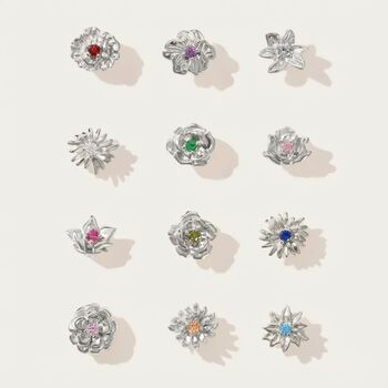 Turquoise December Holly Sterling Silver Stud Earrings, 5 of 5