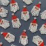 Handmade Beaded Santa Hoop Earrings, thumbnail 8 of 9