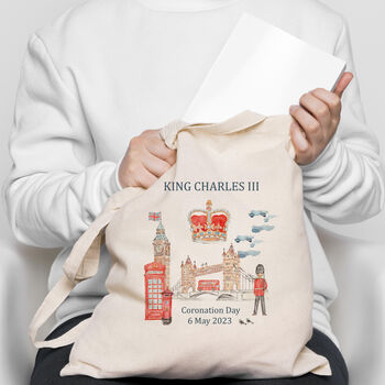King Charles Coronation Tote Bag, 4 of 4