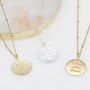 Personalised Gold Plated Or Silver Compass Necklace, thumbnail 1 of 5