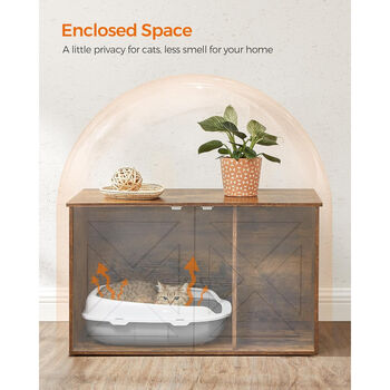 Hidden Cat Litter Box Enclosure Cabinet, 4 of 8