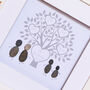 'Family Tree' Personalised Family Pebble Art, thumbnail 1 of 11