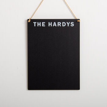 Personalised Hanging Family Chalkboard, 5 of 7