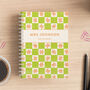 Personalised Bright Squares Combined Diary And Notebook, thumbnail 4 of 12