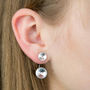 Sterling Silver And Swarovski Two Way Earrings, thumbnail 1 of 4
