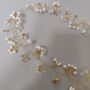Bridal Hair Hair Vine – Gold/Silver Pearl Hair Accessories, thumbnail 6 of 9