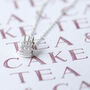 Sterling Silver Birthday Cake Necklace, thumbnail 4 of 10
