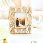 Hand Carved Mango Wood Photo Frame, thumbnail 1 of 8
