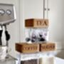 Personalised Oak Lid Glass Storage Jar Set, thumbnail 4 of 4