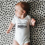 Bold 'Newest Member' New Baby Babygrow, thumbnail 1 of 6