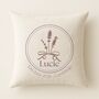 Personalised Lavender Cushion Gift For New Babies And Baptisms, thumbnail 1 of 2