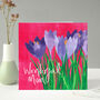 Pink Crocus Mother's Day Card, thumbnail 5 of 8