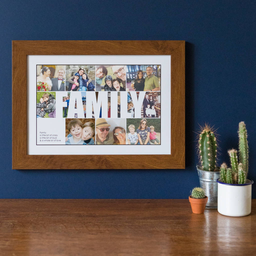 Personalised Family Photo Collage Print By Hello Ruth 