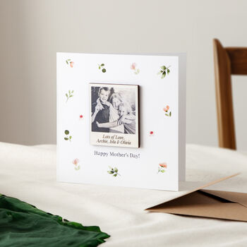 Personalised Photo Magnet Mother's Day Keepsake Card, 2 of 3
