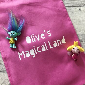 Personalised Magical Land Travel Play Mat Bag, 2 of 5