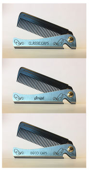 Personalised 'Carbon' Man Comb, 3 of 9