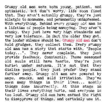 Grumpy Old Men Card, 2 of 6