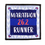Marathon Runner Sew Or Iron On Patch, thumbnail 1 of 2