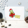 Avo Good One! Funny Avocado Christmas Card Pack, thumbnail 2 of 2