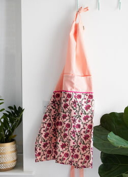 Bahar Floral Aprons In Pink, 2 of 3