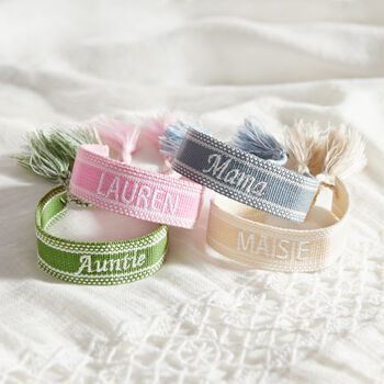 Personalised Woven Tassel Bracelet, 2 of 6