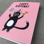 Happy Birthday Cat Greetings Card, thumbnail 8 of 8