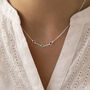 Mini Family Birthstone Link Necklace, thumbnail 8 of 11
