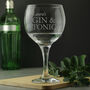 Personalised Gin And Tonic Balloon Glass, thumbnail 1 of 5