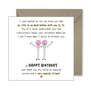 Birthday Card For Special Friend, 5 of 7