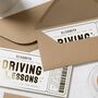 Gold Foil Driving Lessons Birthday Voucher, thumbnail 8 of 9
