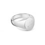 Oval Personalised Signet Ring 925 Solid Silver, thumbnail 1 of 6