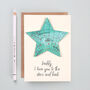 Personalised I Love You To The Stars Father's Day Card, thumbnail 1 of 2