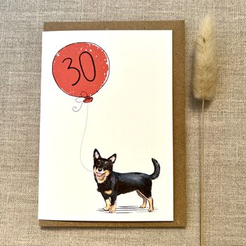 Personalised Lancashire Heeler Dog Birthday Card, 2 of 4