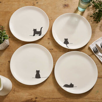 Sitting Cat Dinner Plate, Fine Bone China, 4 of 4