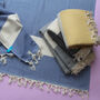 Herringbone Soft Cotton Blanket, Personalised Gift, thumbnail 11 of 12