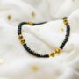 Black Turquoise Beads Elegant Daily Bracelet, thumbnail 4 of 9
