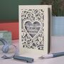 Personalised Papercut Wedding Card, thumbnail 3 of 8