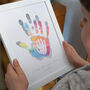 Personalised Daddy, Mummy And Child's Handprint Print, thumbnail 2 of 6
