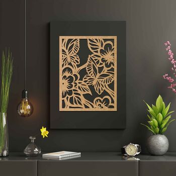 Plywood Floral Wall Art, Indoor Decor, Decorative Gift For Home Spaces, 10 of 12