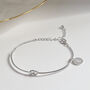 Sterling Silver Personalised Knot Bangle Bracelet, thumbnail 2 of 7