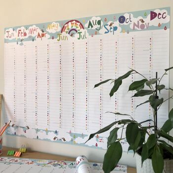 2023 Large Rainbow Wall Planner Calendar, 4 of 7