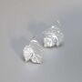 Sterling Silver Ivy Leaf Stud Earrings, thumbnail 4 of 8