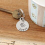 Personalised Zodiac Star Sign Pewter Keyring Birthday Gift, thumbnail 7 of 9